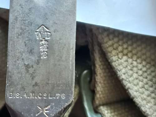 British T blade Musket socket bayonet