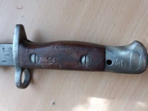 1907 Sanderson Lee Enfield Bayonet