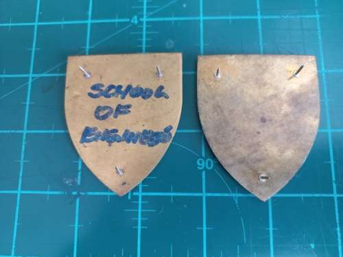 SADF School of Engineers metal flash pair all pins