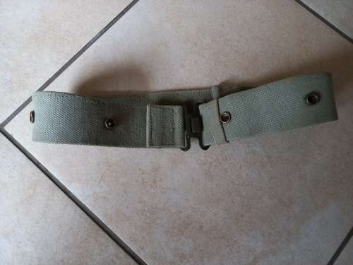 Patt 73 Green studded webbing belt