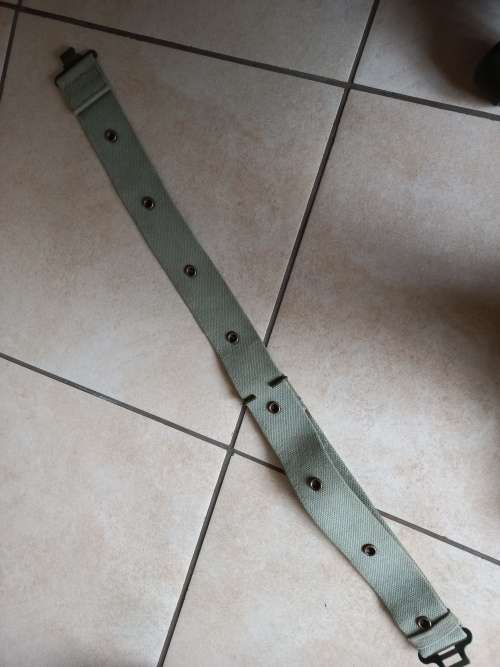 Patt 73 Green studded webbing belt