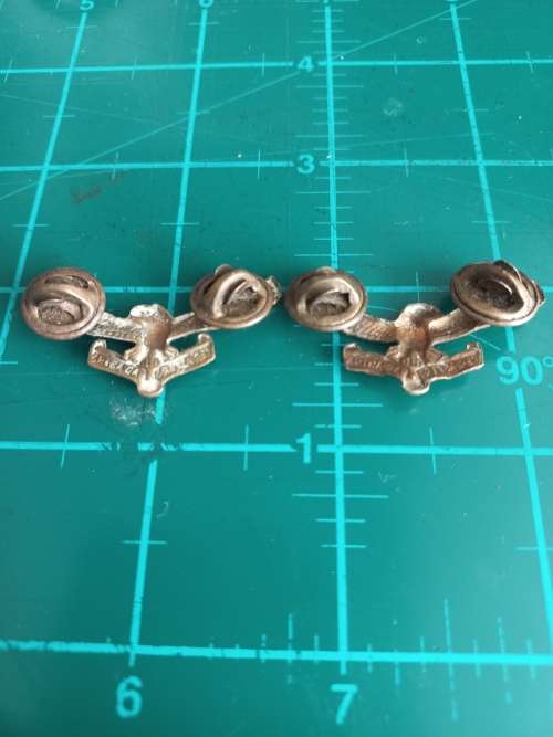 SA Air Force brass collars pair