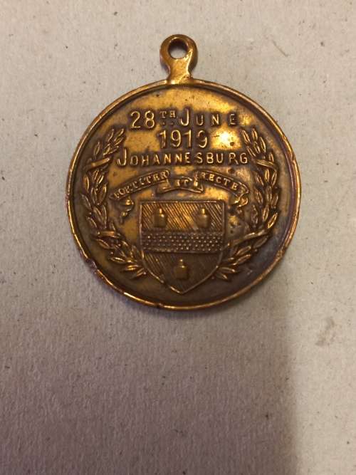 Johannesburg Medal to Commemorate the conclusion of the Great War,