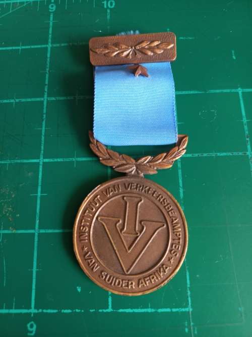 Institute of Traffic Officers Protection Services medal with star emblem