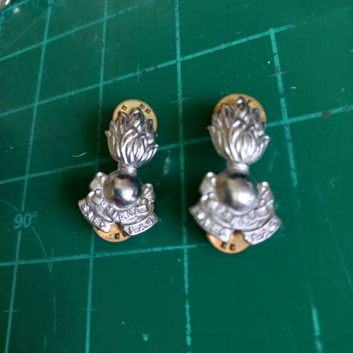 SADF SA Engineers Corps (Genie,) chrome collars pair
