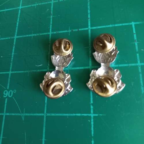 SADF SA Engineers Corps (Genie,) chrome collars pair