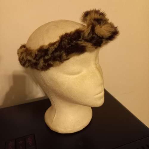 Genuine Leopard skin Zulu headband / hat band