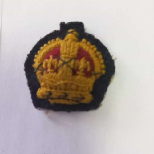 British, Commonwealth & UDF embroidered Warrant Officer Crown