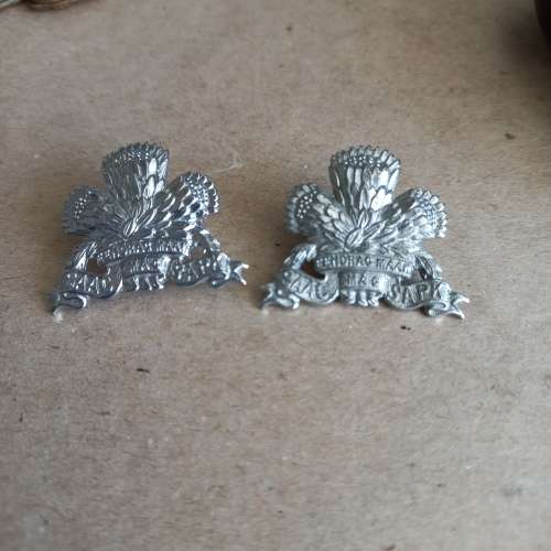 SADF SA Armoured Corps chrome collars pair