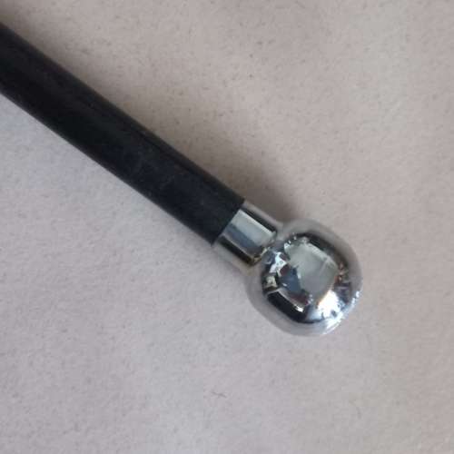 Swaziland Police Swagger Stick, leather covered.