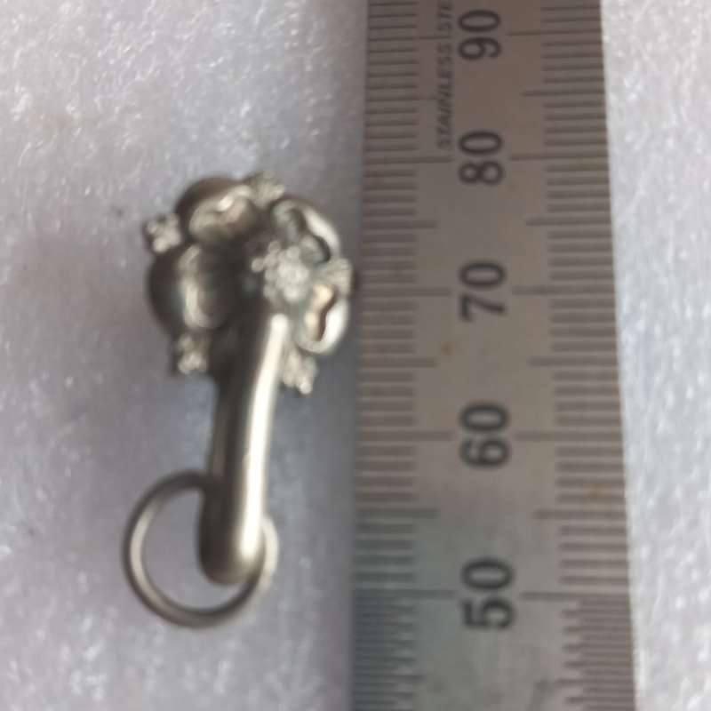 Small rosette hook for slouch hat badge.
