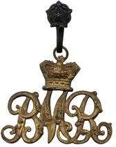 Small rosette hook for slouch hat badge.