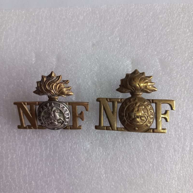 Northumberland Fusiliers, Officer`s shoulder titles, two of