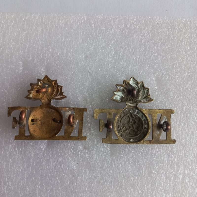 Northumberland Fusiliers, Officer`s shoulder titles, two of