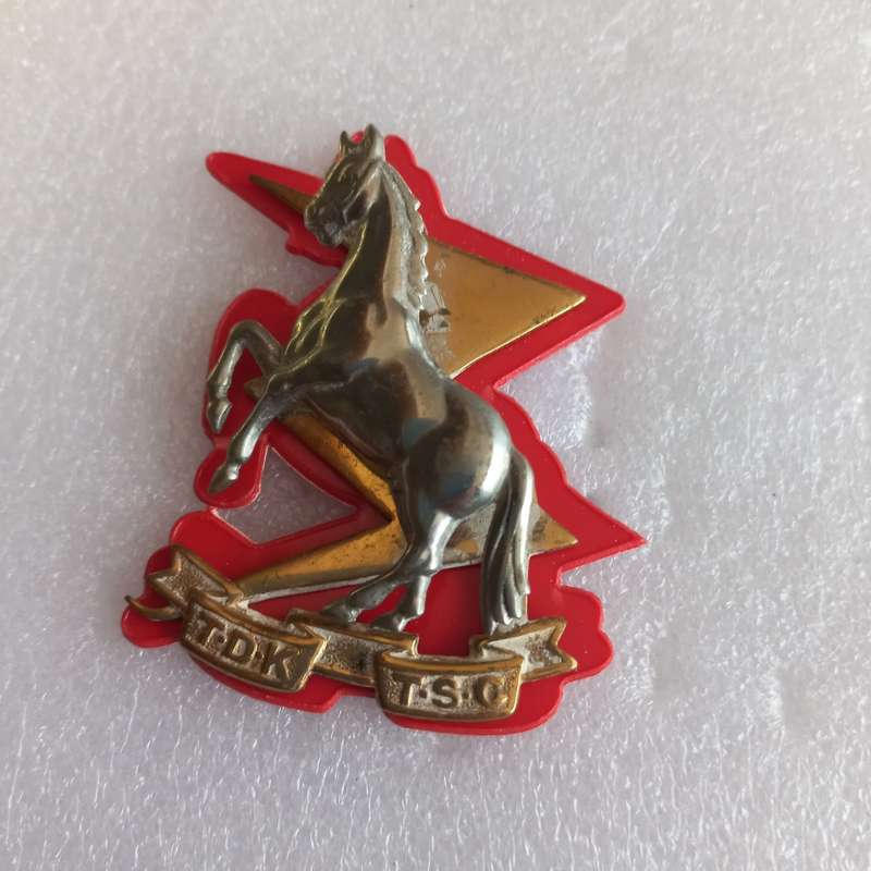 TSC / TDK Tiffies, large cap badge with red backing