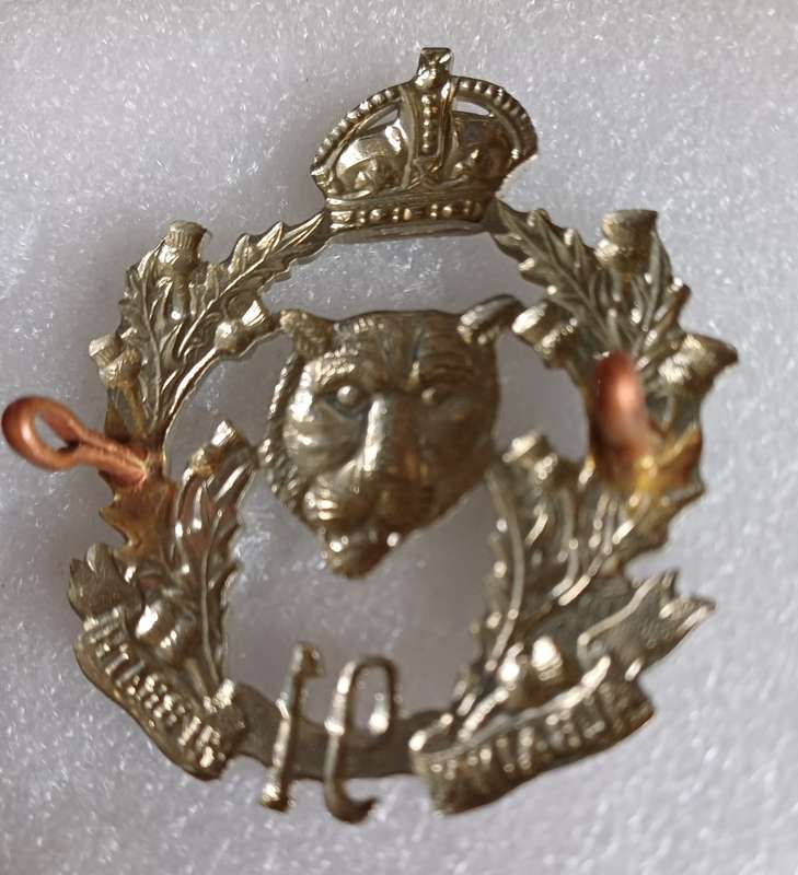 91st Regiment, Canadian Highlanders, pre WWI, WM Bonnet badge