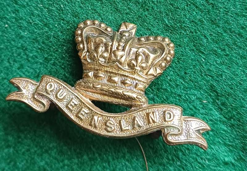 Australian Queensland colony collar badge