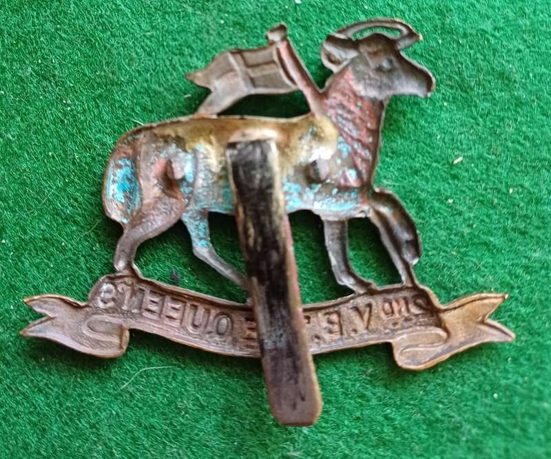British Army, 2nd Volunteer Bn, The Queens West Surrey Regt cap badge, scarce
