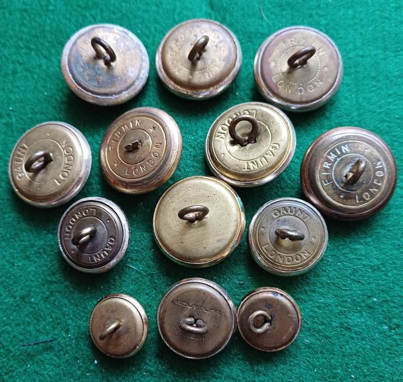 Selection of 13 Rhodesian buttons