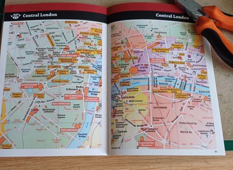 I Spy book of London with all sights to see and maps