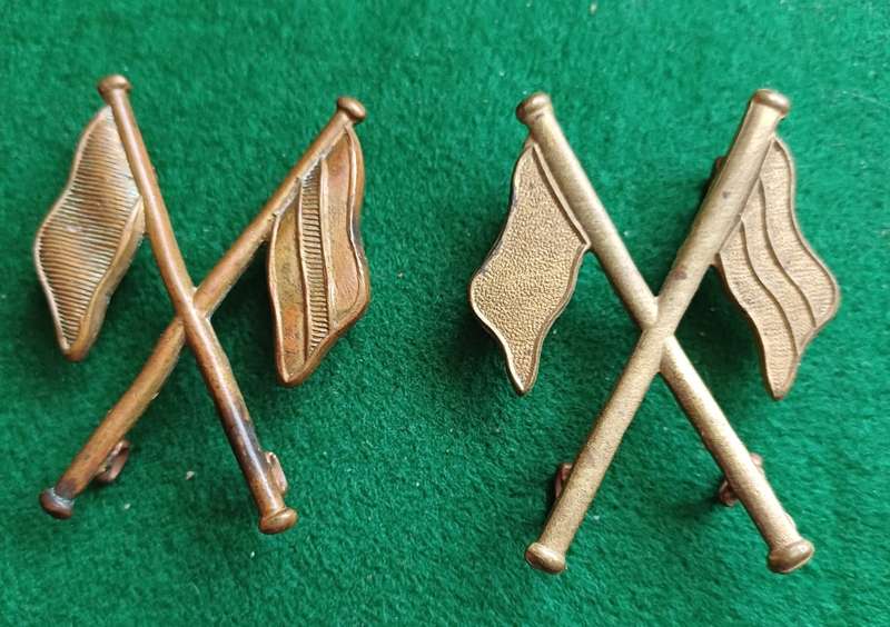 British Army & Commonwealth Signallers proficiency brass sleeve badge, 2 of