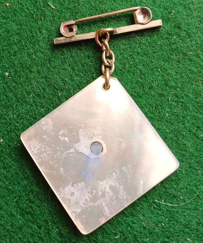 SA UDF Royal Natal Carbineers Mother of Pearl Sweetheart Brooch