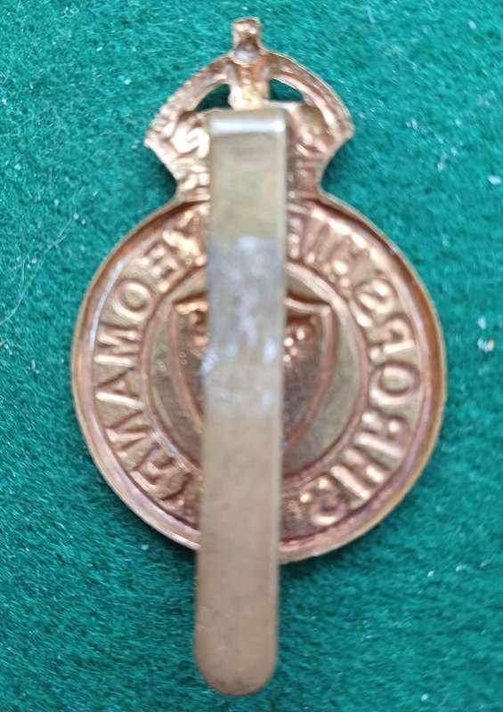 British Army, Shropshire Yeomanry brass cap badge