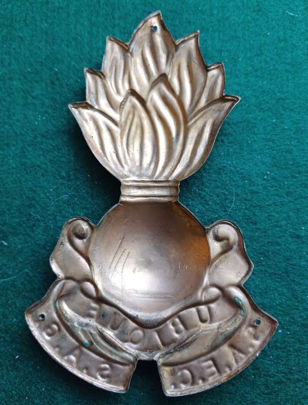 SA Engineering Corps, large brass door / plaque badge, 110mm high