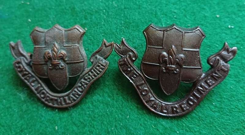 British Army, Loyal North Lancs Officer's bronze collars 2 of