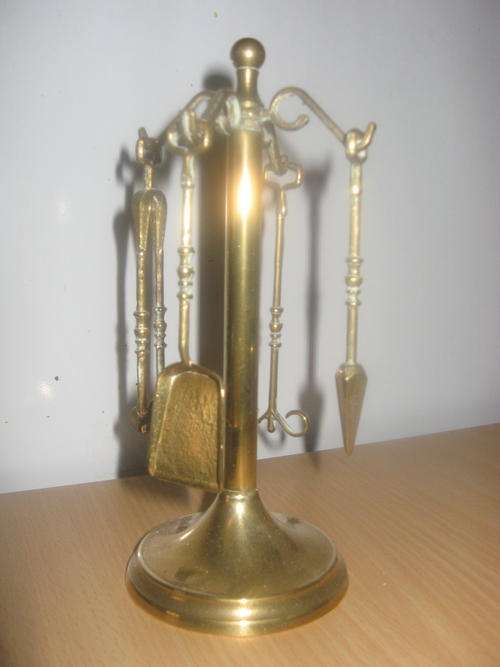 Miniture Brass Fireside Companion set
