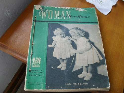 8x  VINTAGE    -THE WOMAN & HER HOME  -magazine  -March 1954 - Oct 1954