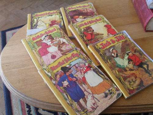 6x ROBERT FREDERICK TODDLERS  BOOKS- Mother Hubbard, Dame & pig, Red riding hood, jack & jill, ect