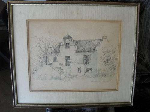 (x85) TERRY NIEHAUS PICTURE - GROOTE POST -sold by WOOLWORTHS -40cm x33.5cm incl.frame