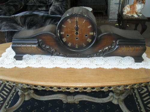**WOW**  A VINTAGE MANTEL CLOCK CASING  -casing only no insides.