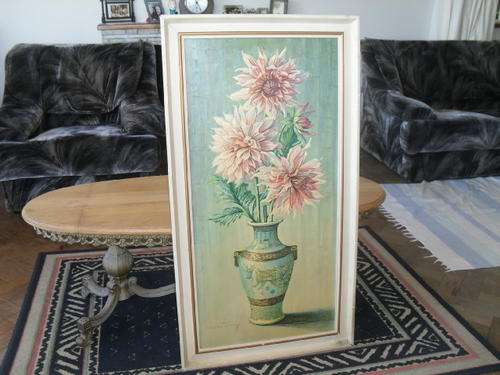 **WOW** A TRETCHIKOFF PRINT -DHALIAS - 103cm x 56cm