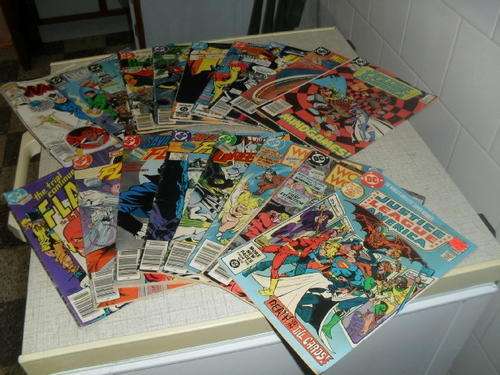 2x VINTAGE MARVEL & 16x  DC PICTURE COMICS BOOKS - 1984 - 1994