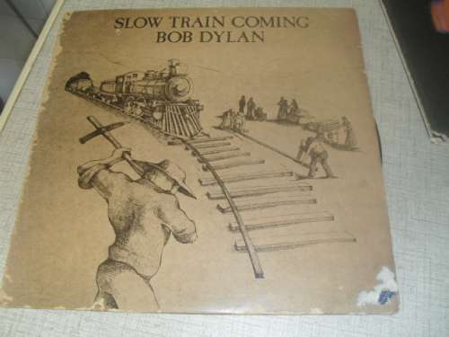 (jy) SLOW TRAIN COMING - BOB DYLAN LONG PLAYING VINYL RECORD