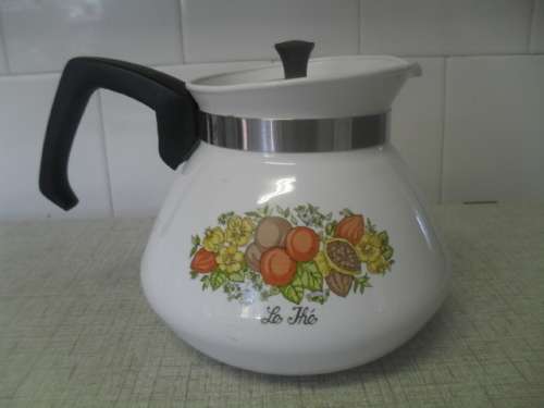 5* VINTAGE CORNING WARE 6 CUP TEA / COFFEE POT