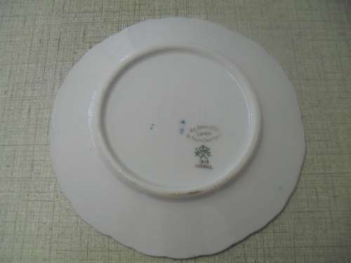 * # VINTAGE COLBALT BLUE IRIS BAVARIA PORTRAIT SIDE /  WALL PLATE  18cm wide.