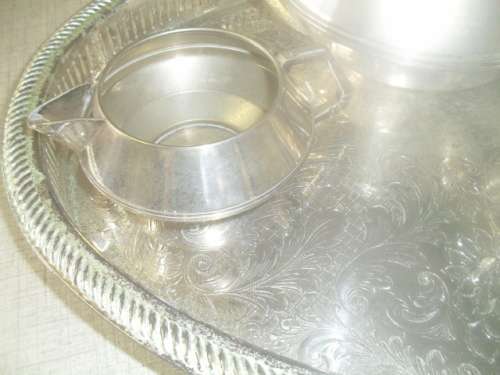 *#  GALLERY TRAY 42x32x2cm and 3 PIECE TEA SET - Kavin - made in England