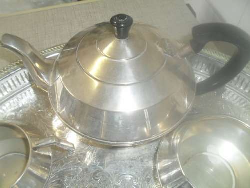 *#  GALLERY TRAY 42x32x2cm and 3 PIECE TEA SET - Kavin - made in England