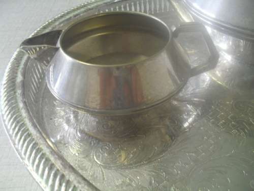 *#  GALLERY TRAY 42x32x2cm and 3 PIECE TEA SET - Kavin - made in England