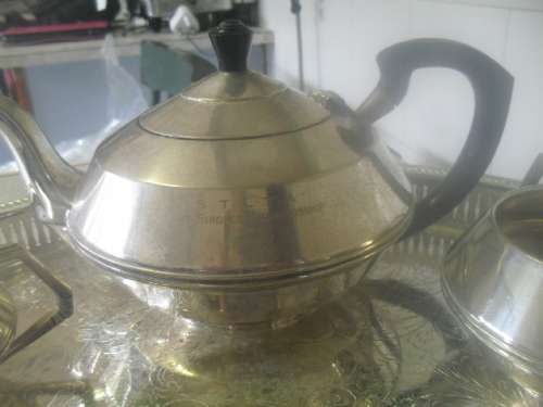 *#  GALLERY TRAY 42x32x2cm and 3 PIECE TEA SET - Kavin - made in England