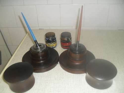 Knysna stinkwood inkwells