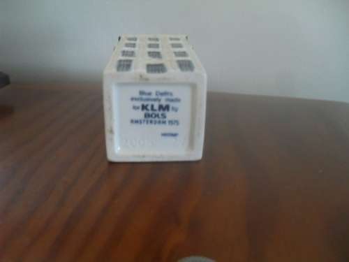 (AL1)  A VINTAGE KLM BOLS DELFT  CERAMIC HOUSE - NO. 27 - SEALED - NO CHIPS NO CRACKS