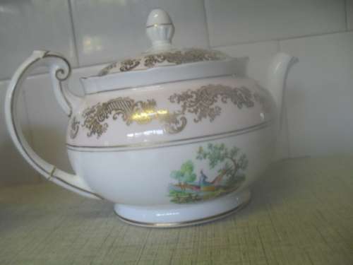 Gorgeous Rare EB 1850 Foley Bird of Paradise Tea Pot