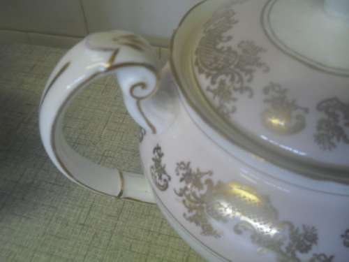 Gorgeous Rare EB 1850 Foley Bird of Paradise Tea Pot