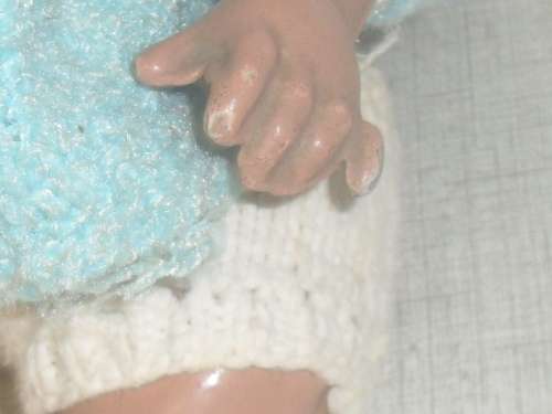 *## GORGEOUS VINTAGE BABY FACE COMPOSITE DOLL - 37cm tall, HEAD 31cm CIR.