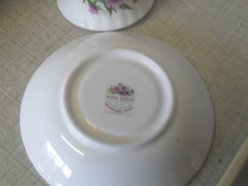 *#SPECIAL for 7 days ONLY*#. ROYAL ALBERT DUO, FLOWER OF THE MONTH - SEPTEMBER - Gold rim not worn.