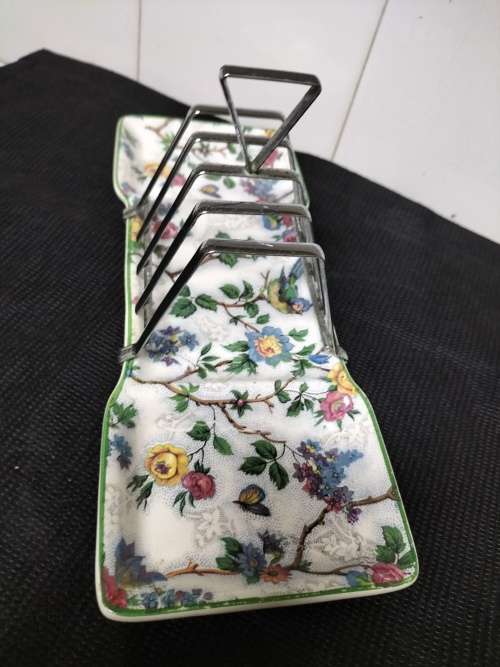 A VINTAGE MIDWINTER STYLE CRAFT TOAST AND JAM HOLDER